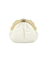 Finesse La Model Ivory Lizard Skin Evening Bag Accessory arcadeshops.com