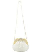 Finesse La Model Ivory Lizard Skin Evening Bag Accessory arcadeshops.com