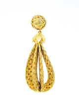 Braided Wire Tear Drop Earrings Accessory arcadeshops.com