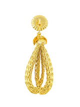 Braided Wire Tear Drop Earrings Accessory arcadeshops.com