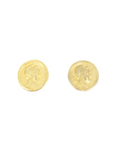 Goldtone Coin Earrings Accessory arcadeshops.com