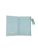 Valentino Blue Rockstud Wallet Accessory arcadeshops.com