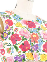 Embroidered Cropped Vest Top arcadeshops.com