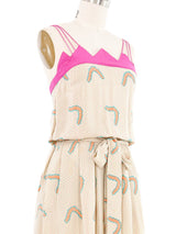 Zandra Rhodes Printed Silk Tank Dress Dress arcadeshops.com