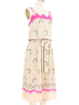Zandra Rhodes Printed Silk Tank Dress Dress arcadeshops.com