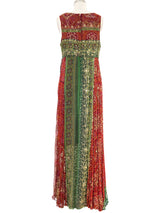 Thea Porter Sleeveless Embellished Maxi Dress Dress arcadeshops.com