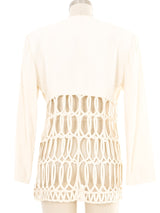 Todd Oldham Ivory Caged Blazer Jacket arcadeshops.com
