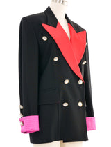 Escada Colorblock Lapel Blazer Jacket arcadeshops.com