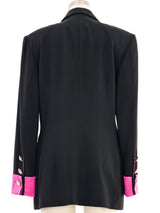 Escada Colorblock Lapel Blazer Jacket arcadeshops.com