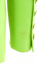 Escada Embroidered Lime Green Jacket Jacket arcadeshops.com