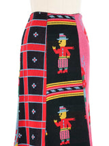 Alley Cat Betsey Johnson Graphic Knit Skirt Bottom arcadeshops.com
