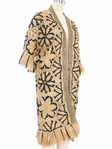 2020 Oscar de la Renta Crochet Raffia Jacket Jacket arcadeshops.com