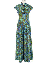 Mosaic Printed Frog Closure Jumpsuit Jumpsuit arcadeshops.com
