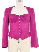 Kenzo Magenta Bustier Jacket Jacket arcadeshops.com