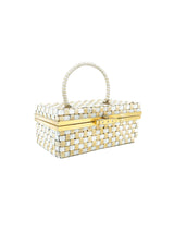 1960s Woven Metal Box Bag Accessory arcadeshops.com
