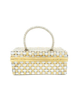 1960s Woven Metal Box Bag Accessory arcadeshops.com