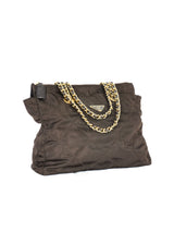 1995 Prada Re-edition Brown Tessuto Quilted Tote Accessory arcadeshops.com