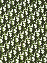 Christian Dior Chartreuse Oblique Logo Printed Scarf Accessory arcadeshops.com
