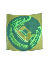 Green Car Silk Scarf Accessory arcadeshops.com