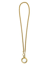 1980s Chanel Quilted Magnifying Glass Pendant Necklace Accessory arcadeshops.com