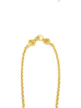 1997 Chanel Braided Logo Pendant Necklace Accessory arcadeshops.com