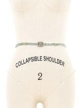2005 Chanel Multicolor Skinny Rhinestone Belt Accessory arcadeshops.com