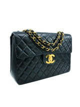 1990s Chanel Quilted Lambskin Jumbo Half Flap Accessory arcadeshops.com