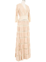 1970s Pintucked Mexican Wedding Dress Dress arcadeshops.com