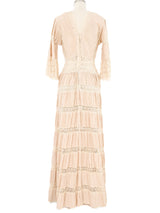 1970s Pintucked Mexican Wedding Dress Dress arcadeshops.com