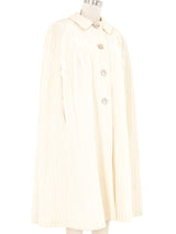 1960s Ivory Pleated Cape Jacket arcadeshops.com