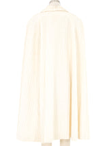 1960s Ivory Pleated Cape Jacket arcadeshops.com