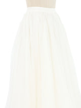 White Tulle Maxi Skirt Bottom arcadeshops.com