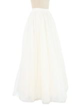 White Tulle Maxi Skirt Bottom arcadeshops.com