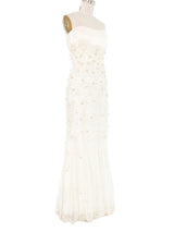 2003 Badgley Mischka Embroidered Wedding Gown Dress arcadeshops.com