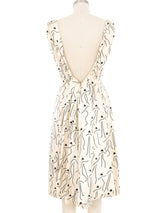 Sorelle Fontana Bowler Hat Print Sleeveless Dress Dress arcadeshops.com