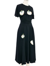 1940s Dancer Applique Dress Dress arcadeshops.com