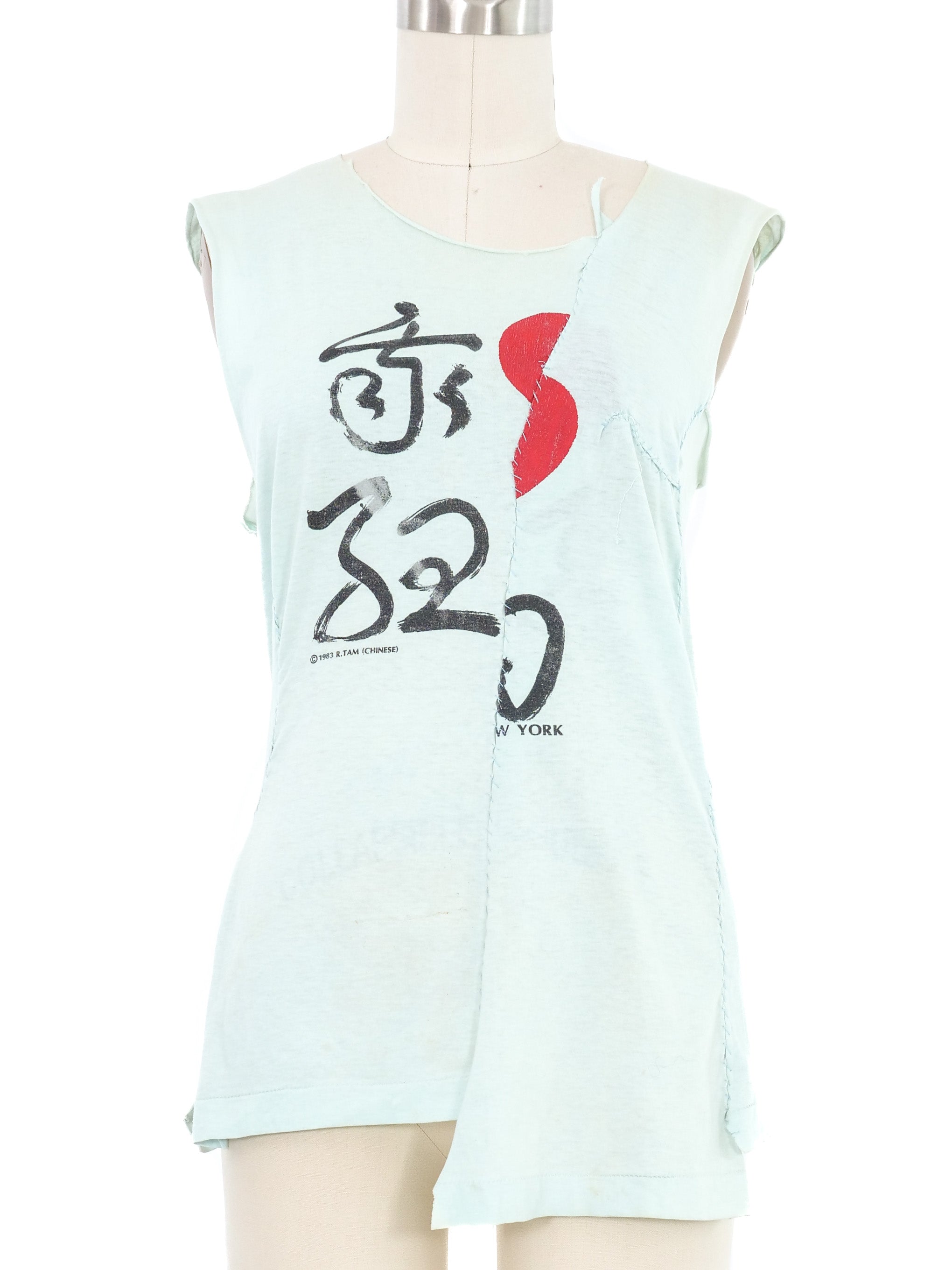 Susan Cianciolo RUN 7 1998 NY Calligraphy Tank