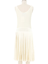 Salvatore Ferragamo Pleated Knit Tennis Dress Dress arcadeshops.com