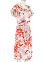 2012 Yeohlee Floral Burnout Cowl Neck Dress Dress arcadeshops.com