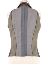 2001 Yeohlee Striped Knit Sleeveless Blouse Top arcadeshops.com