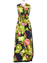 Dynasty Multicolor Quilted Skirt Ensemble Suit arcadeshops.com