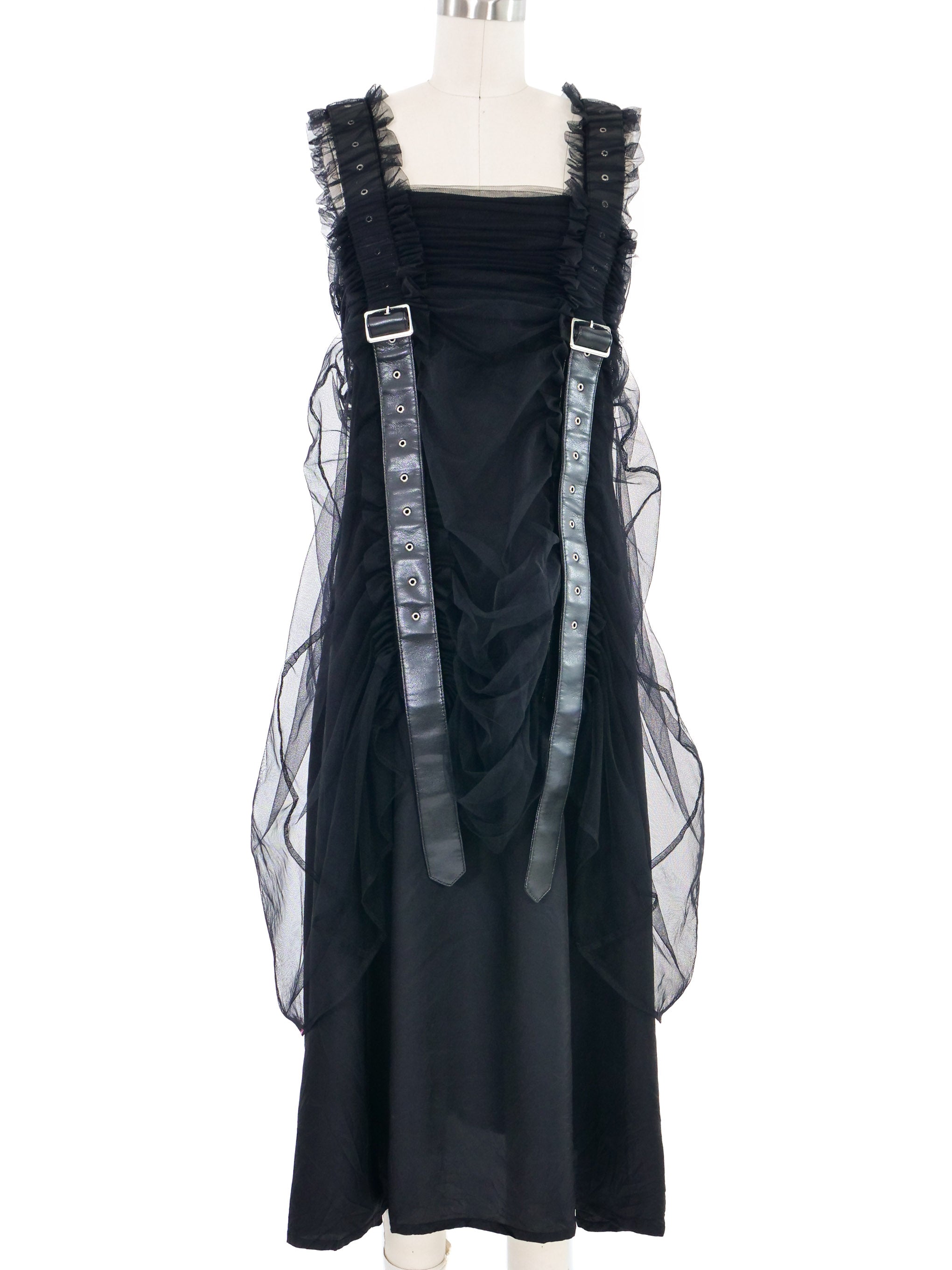 2020 Noir Kei Ninomiya Tulle Buckle Dress