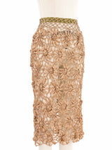 1960s Raffia Macrame Skirt Bottom arcadeshops.com