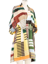 2020 Rick Owens Tecuatl Colorblock Striped Tunic Top arcadeshops.com