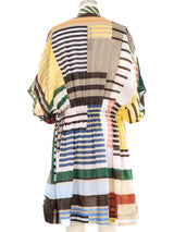 2020 Rick Owens Tecuatl Colorblock Striped Tunic Top arcadeshops.com