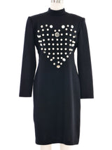 1988 Patrick Kelly Pearl Button Mini Dress Dress arcadeshops.com