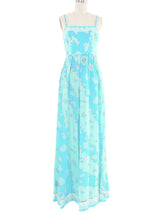 1960s Emilio Pucci Printed Maxi Dress and Shawl Dress arcadeshops.com