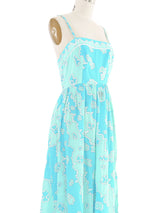 1960s Emilio Pucci Printed Maxi Dress and Shawl Dress arcadeshops.com