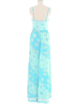 1960s Emilio Pucci Printed Maxi Dress and Shawl Dress arcadeshops.com