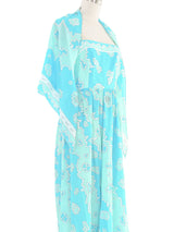 1960s Emilio Pucci Printed Maxi Dress and Shawl Dress arcadeshops.com